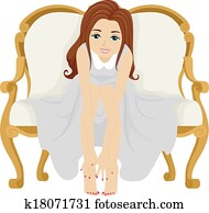 גזור, טיפול ברגליים, ילדה