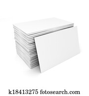 3d blank business cards