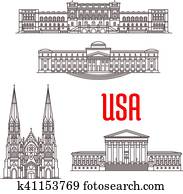 Architecture landmarks of USA Architecture landmarks of USA