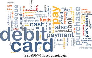 debit card word cloud