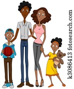 familia americana africana