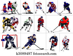 jogadores hockey gelo