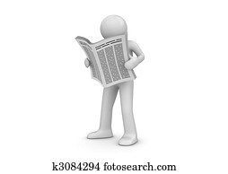 News, man with newspaper News, man with newspaper