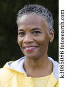 Smiling African American Woman Smiling African American Woman