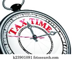 tax time concept clock tax time concept clock