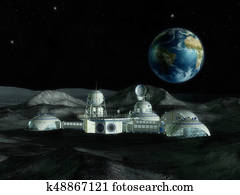 3D Illustration of a Space Station