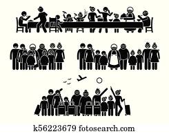 Big family and relatives reunion, gathering and activities. Big family and relatives reunion, gathering and activities.