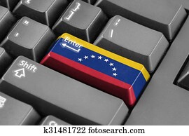 Enter button with Venezuela Flag