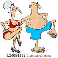 Grandparents exercising Grandparents exercising