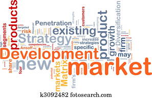 Market development background concept Market development background concept