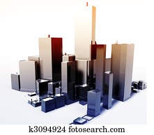 Modern abstract city