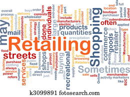 Retailing word cloud