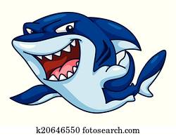 Shark Funny Cartoon Shark Funny Cartoon