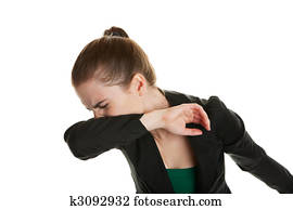 Sneezing Woman