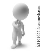 3d, קטן, אנשים, -, בסדר