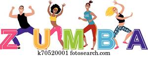 Banner for zumba group class Banner for zumba group class
