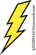 blitzschraube, vektor, symbol blitzschraube, vektor, symbol