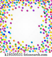 Colorful Confetti Border Colorful Confetti Border