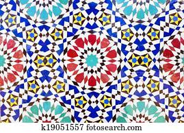Colorful mosaic tiles