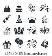 geburstag, symbol geburstag, symbol