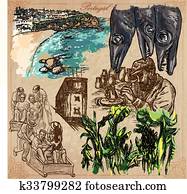 portugal., quadros, de, life., vetorial, pack. portugal., quadros, de, life., vetorial, pack.