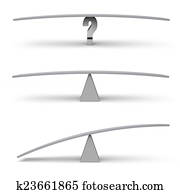 שלושה, ריק, אזן קורה, סולמות