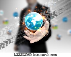 手 藏品, 數字, world.