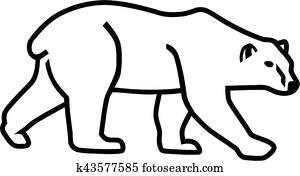 熊 シルエット クリップアート K Fotosearch