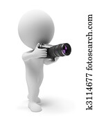 3d small people - photographer 3d small people - photographer