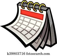 calendário, programa, vetorial, ícone