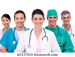 Diverse medical team in hospital