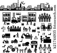 manufacturer and distributor icon manufacturer and distributor icon