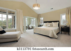 Master bedroom with sitting room Master bedroom with sitting room