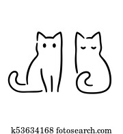 Minimal cat drawing Minimal cat drawing