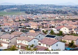 Neighborhood Roof Tops View