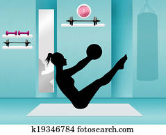 Pilates in the gym Pilates in the gym