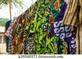 African fabrics from Ghana, West Africa