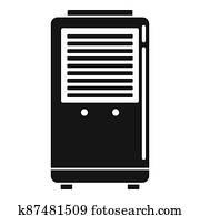 Air conditioner stand icon, simple style Air conditioner stand icon, simple style