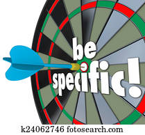 Be Specific Words Dart Board Targeting Details Explicit Directio Be Specific Words Dart Board Targeting Details Explicit Directio