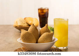 Brazilian deep fried chicken snack, popular at local parties.