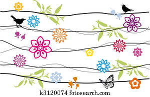 flowers and birds flowers and birds