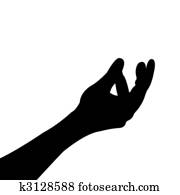 Human hand.Vector illustration 
