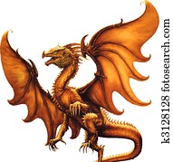 Medieval dragon. Vector Medieval dragon. Vector