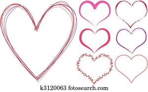 scribble hearts scribble hearts