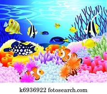 Sea life background Sea life background