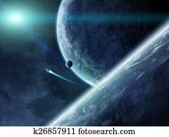 עלית שמש, מעל, כוכבי לכת, ב, פסק