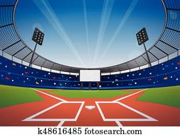 Baseball stadium background Baseball stadium background