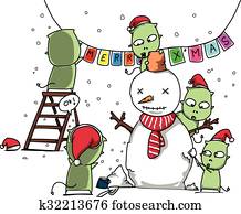 Christmas Party Clipart | Our Top 1000+ Christmas Party EPS Images | Fotosearch