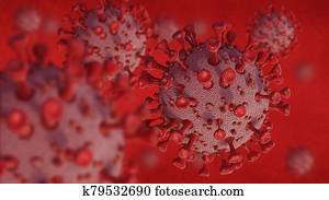 Coronavirus red Coronavirus red