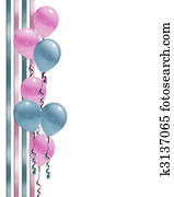 globos, frontera, fiesta de nacimiento